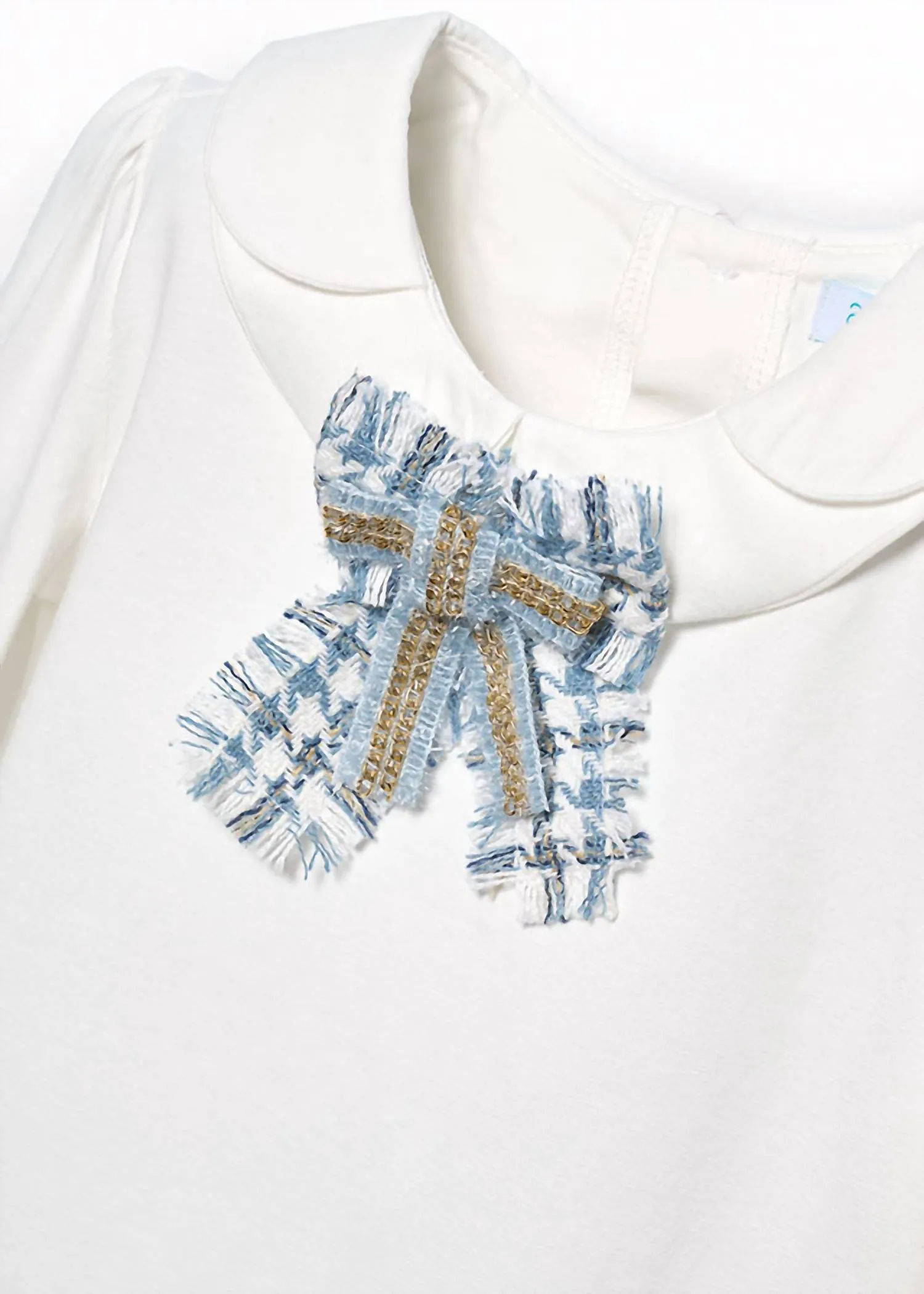 Abel & Lula - Girl's Long Sleeve Shirt with Bow Applique
