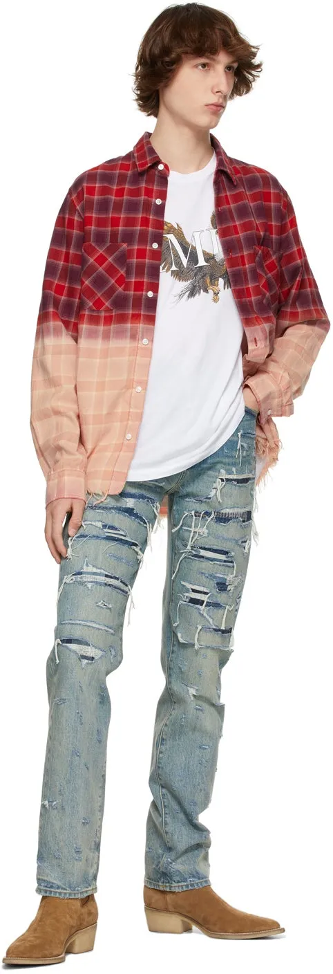 AMIRI Indigo Boro Repair Jeans