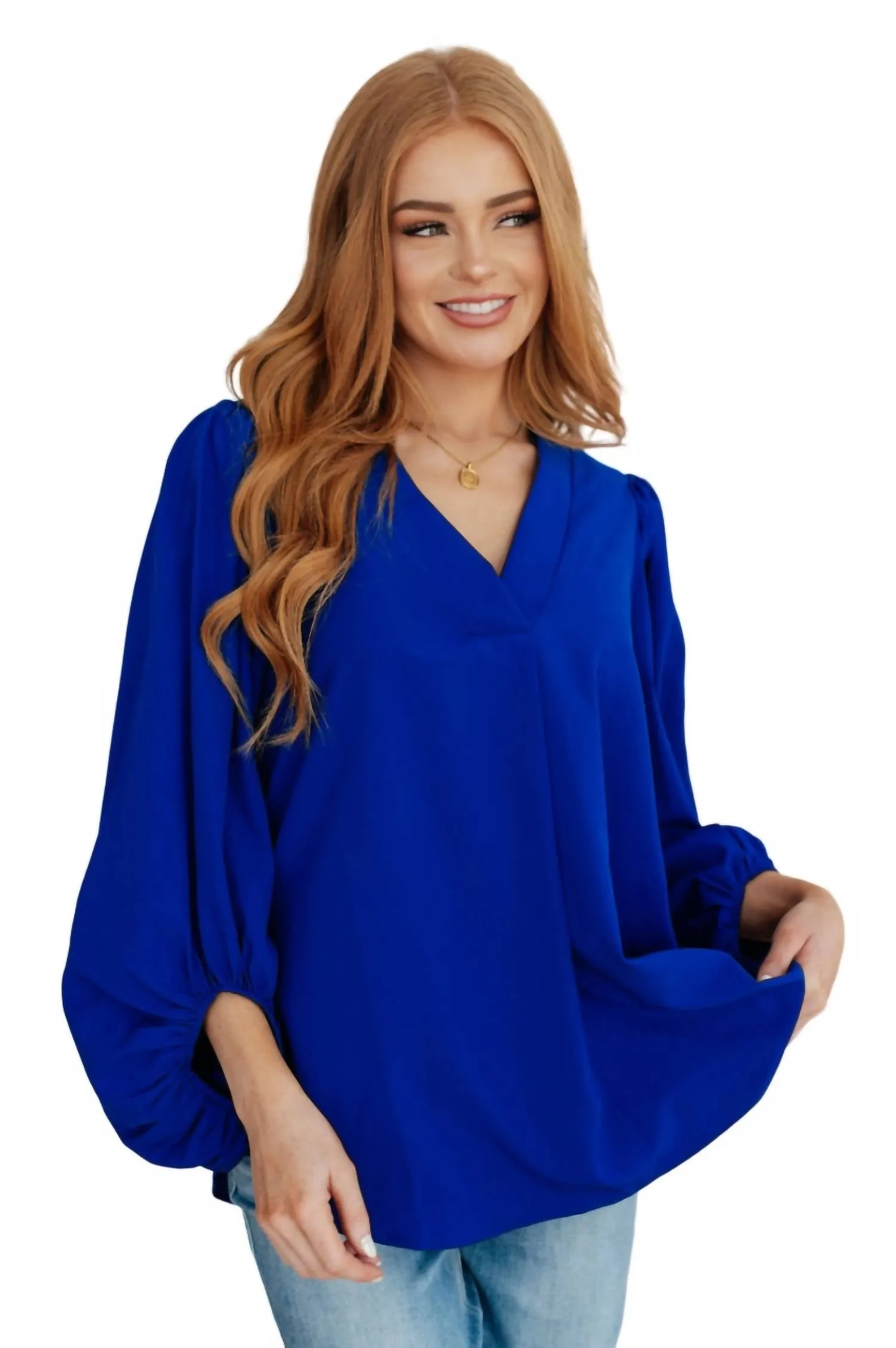 Andree By Unit - What Do You Say Balloon Sleeve Blouse