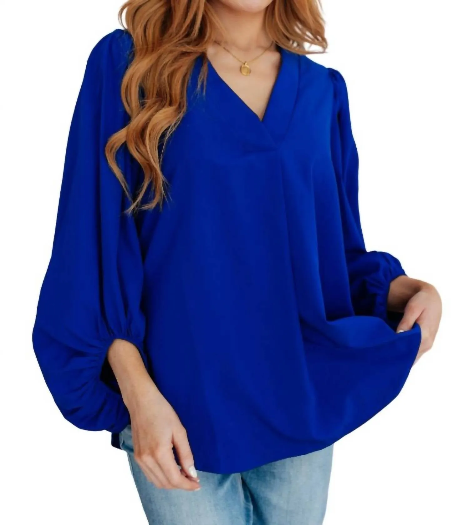 Andree By Unit - What Do You Say Balloon Sleeve Blouse