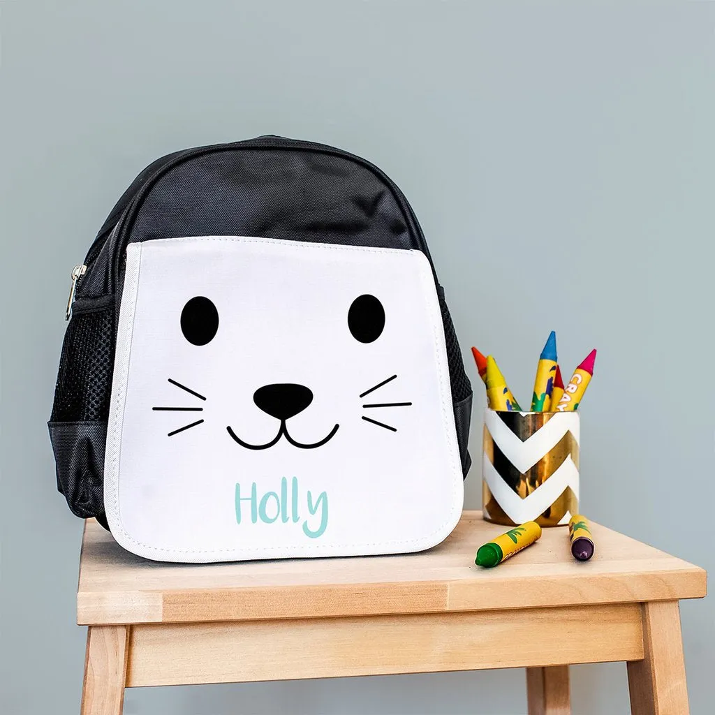 Children's Personalised Cute Animal Face Fabric Pencil Case