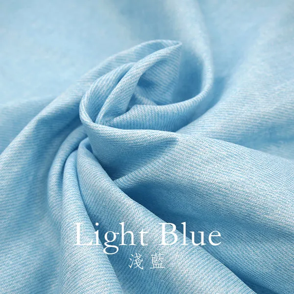 double gauze - faux denim fabric