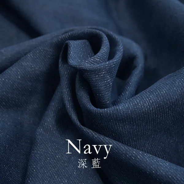 double gauze - faux denim fabric
