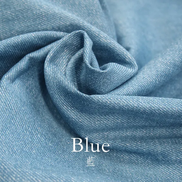 double gauze - faux denim fabric
