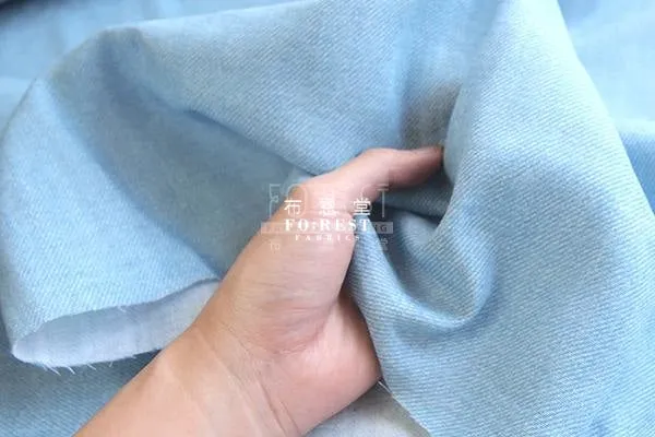 double gauze - faux denim fabric