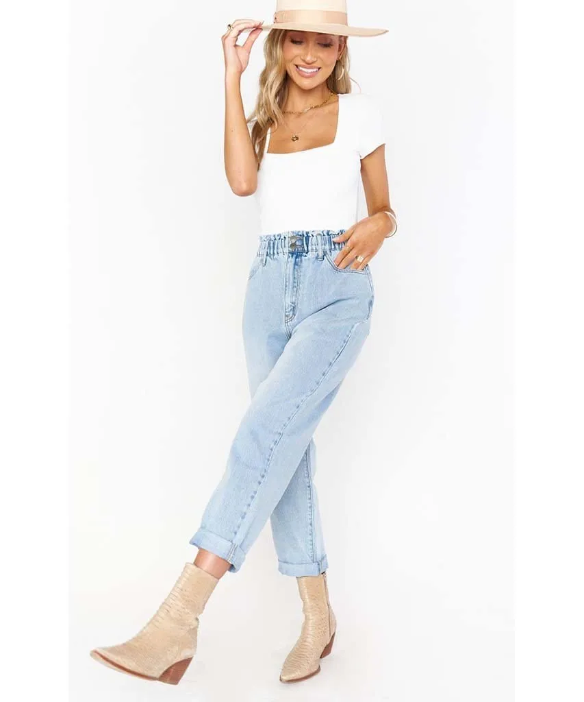 Emilia Mom Jeans Blue Falls