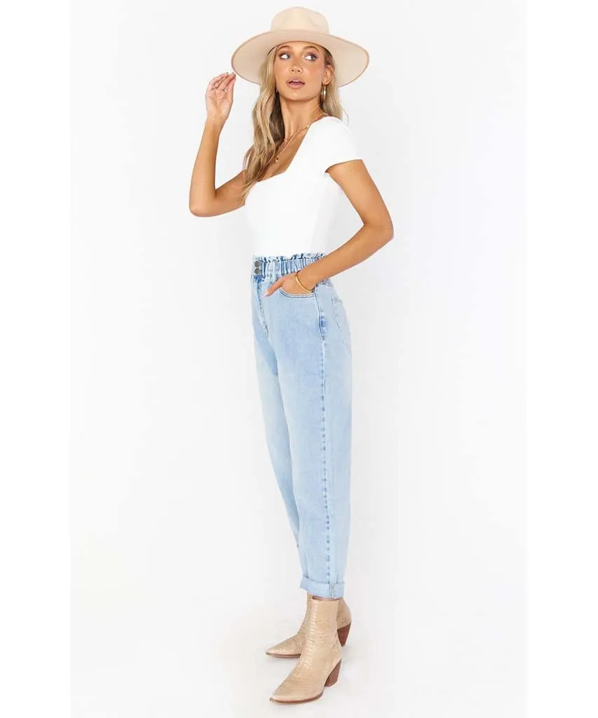 Emilia Mom Jeans Blue Falls