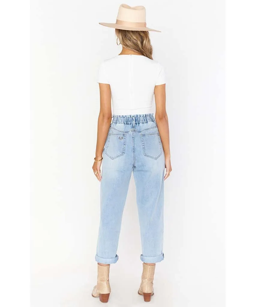 Emilia Mom Jeans Blue Falls