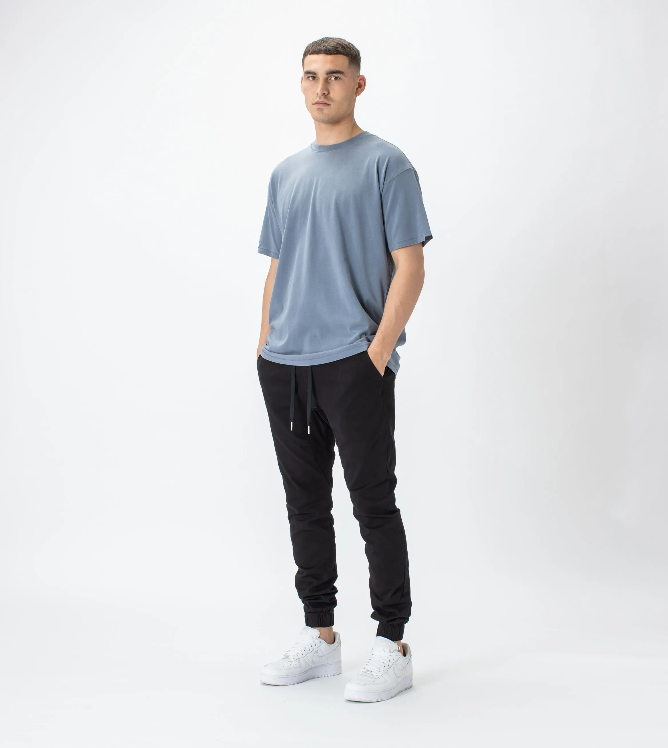 Field Box Tee GD Chalk Blue