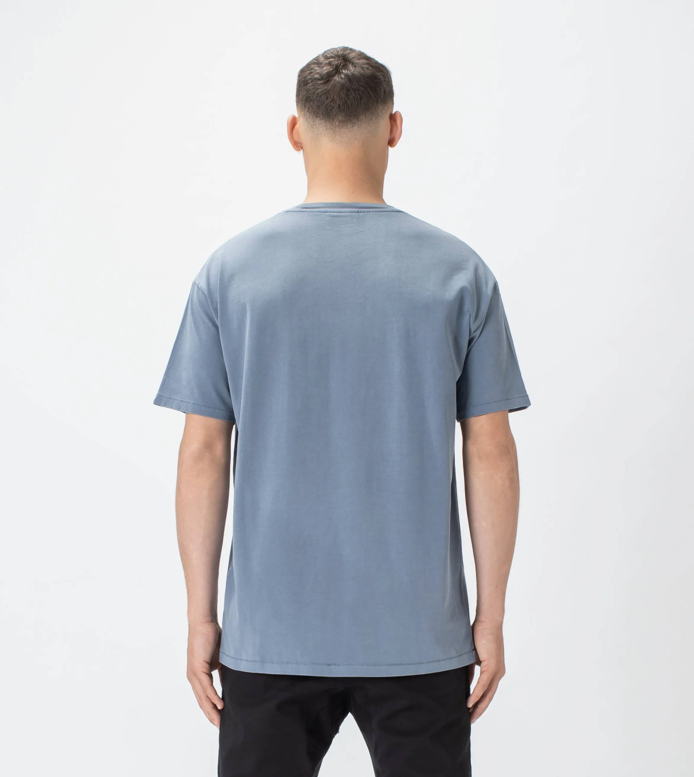 Field Box Tee GD Chalk Blue