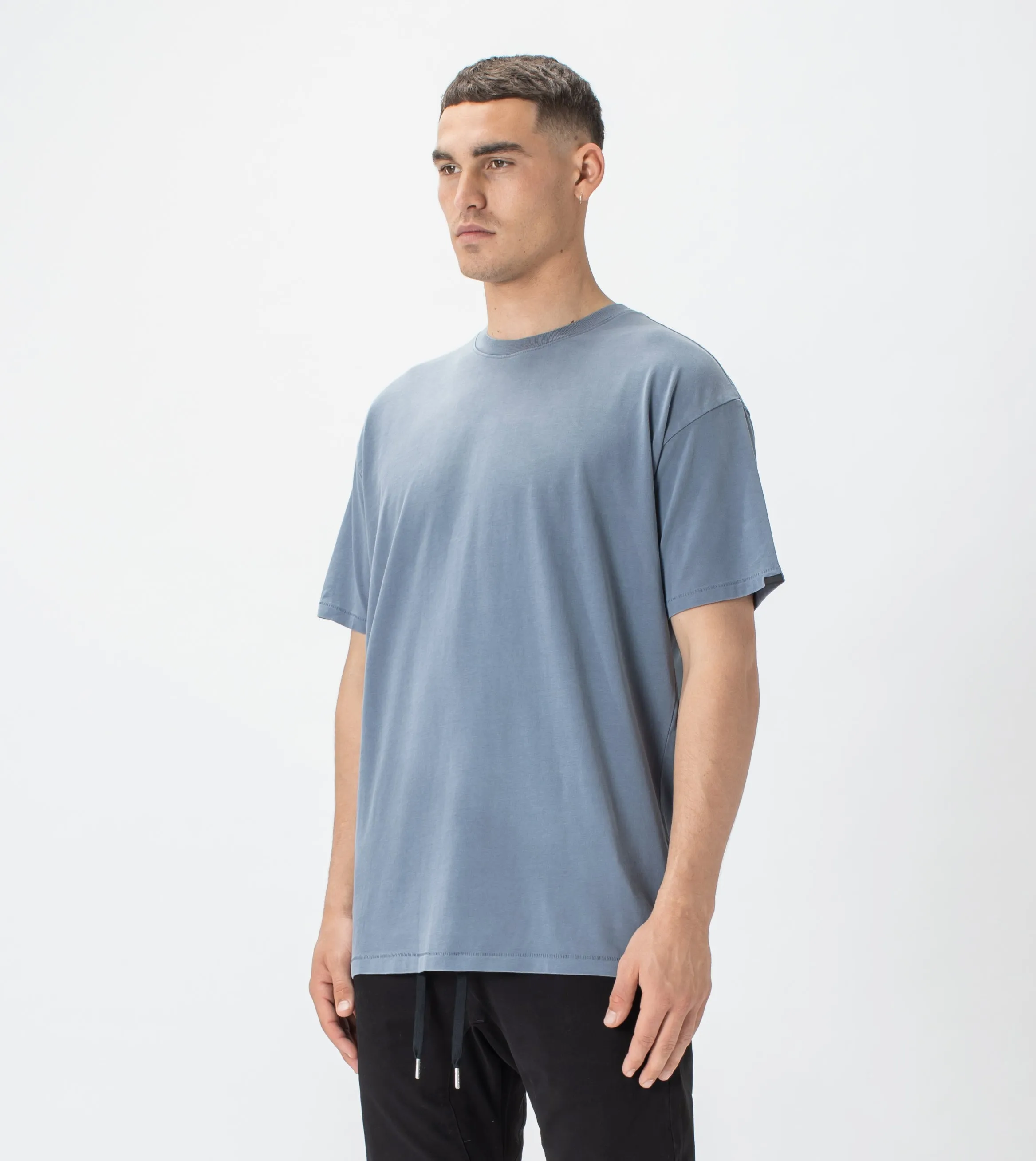 Field Box Tee GD Chalk Blue
