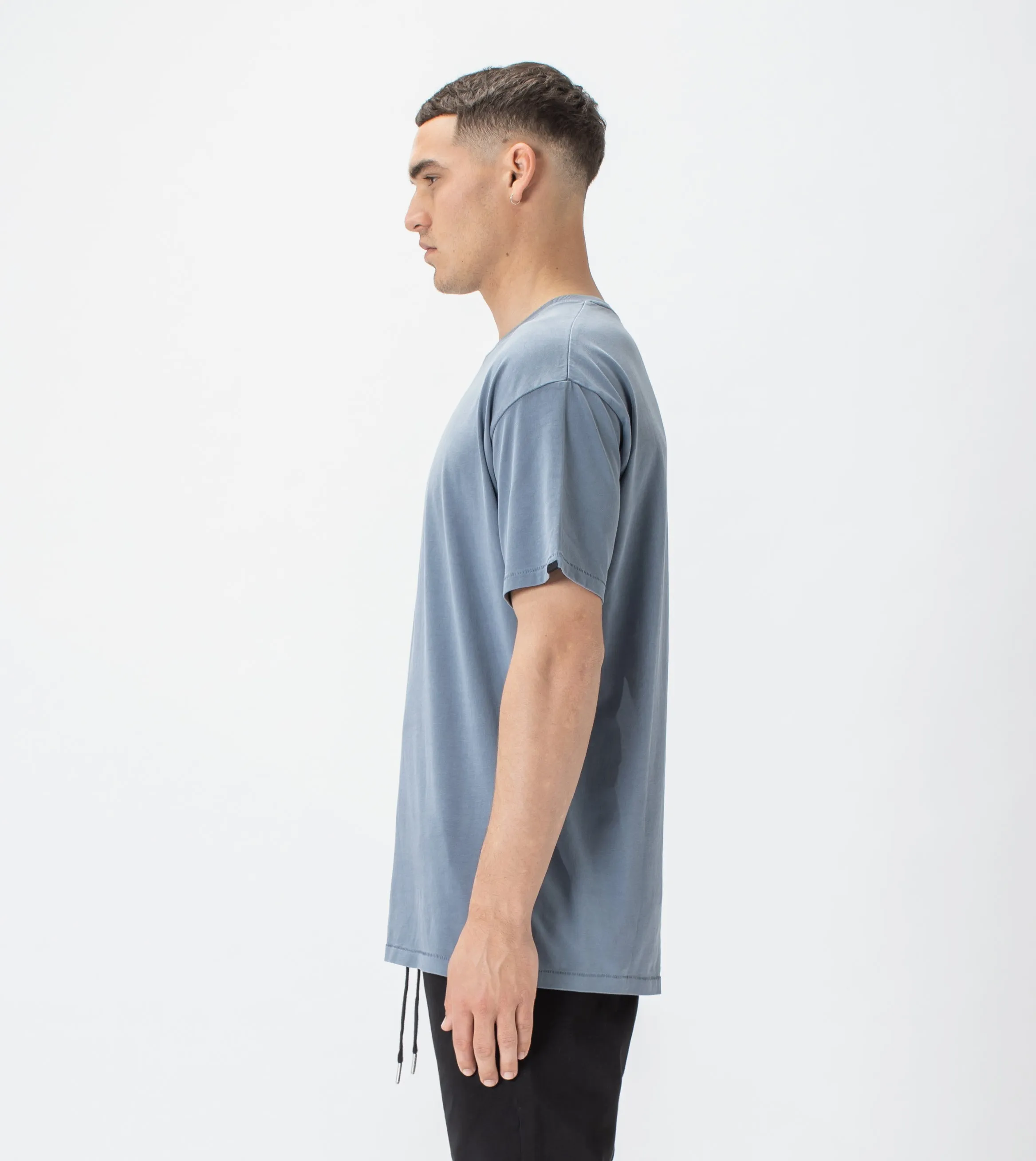 Field Box Tee GD Chalk Blue