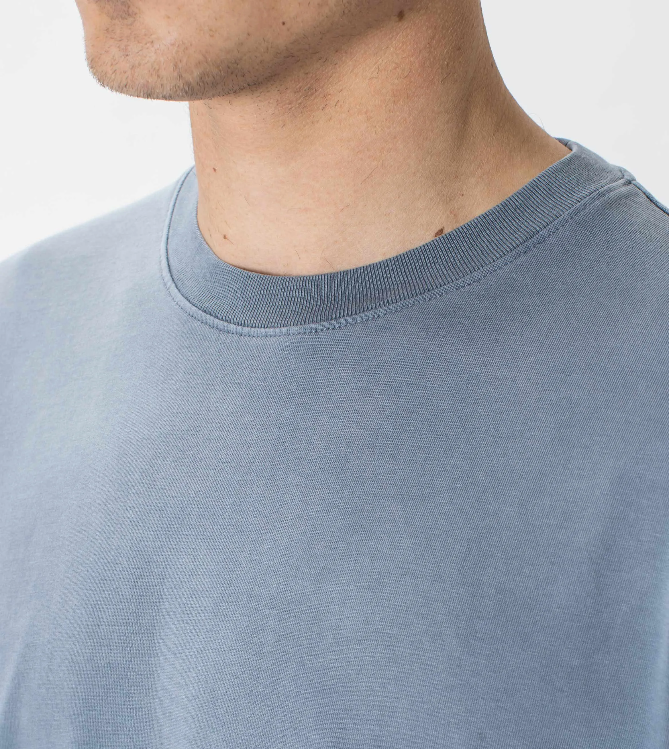 Field Box Tee GD Chalk Blue