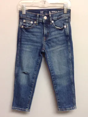 Gap Size 5 Blue Distressed Denim Girls Jeans