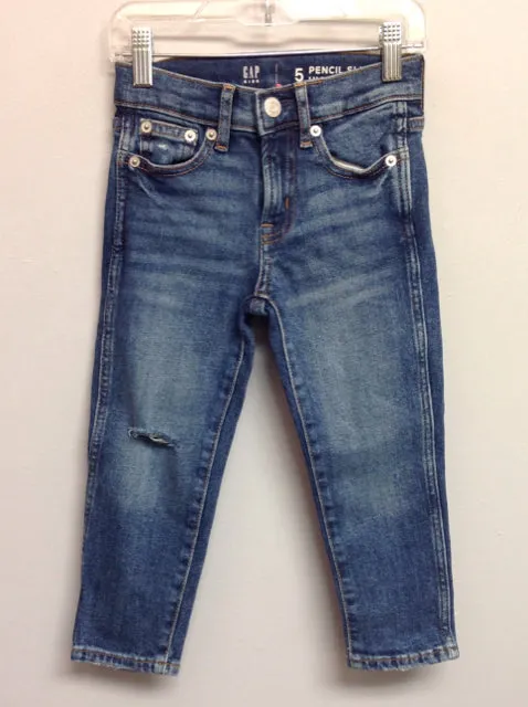 Gap Size 5 Blue Distressed Denim Girls Jeans