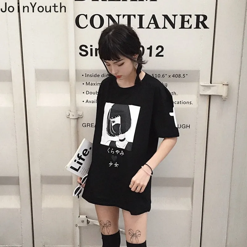 Kawaii Girly Letter Print Vintage T-Shirt