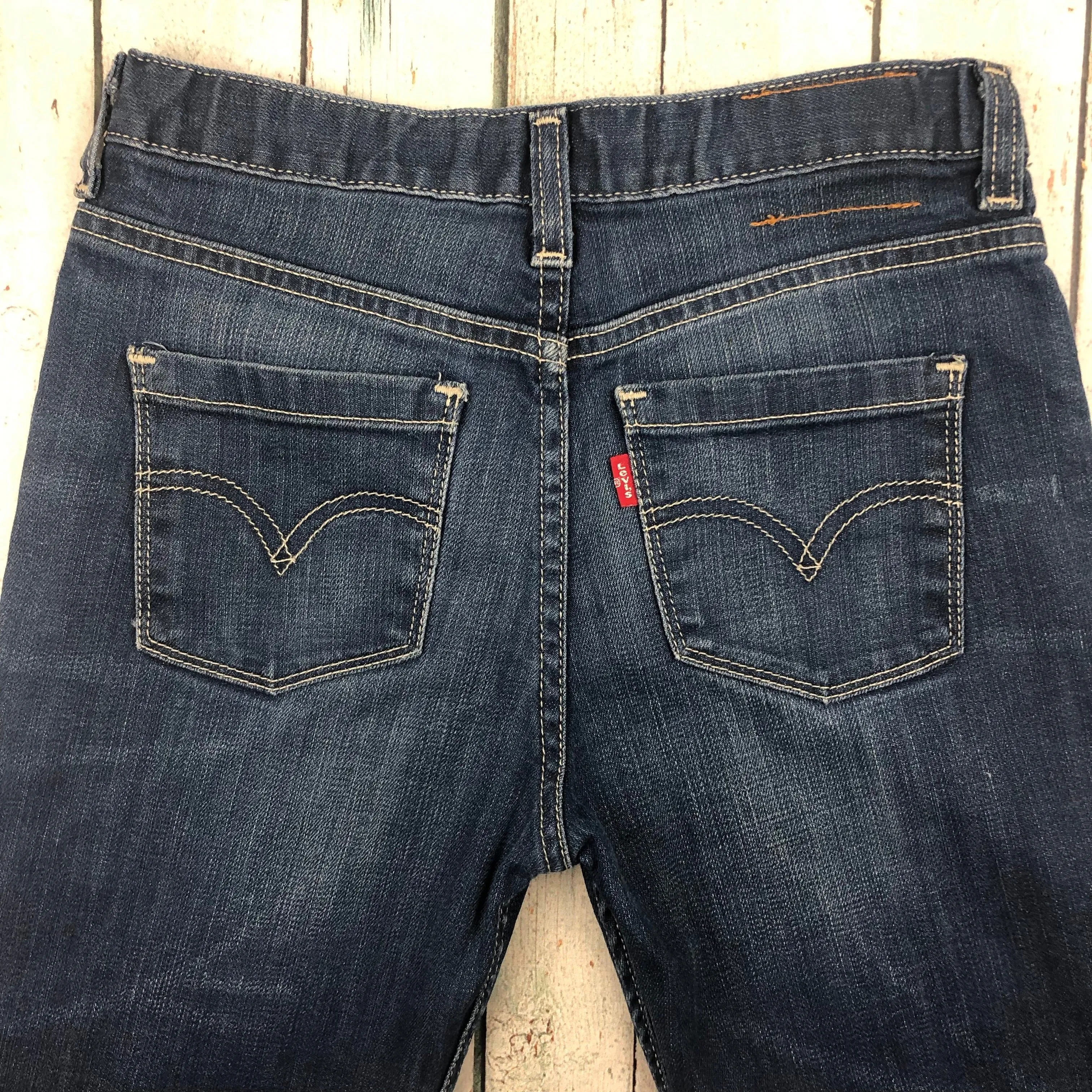 Levis Girls Stretch Straight Leg Jeans - Size 12Y