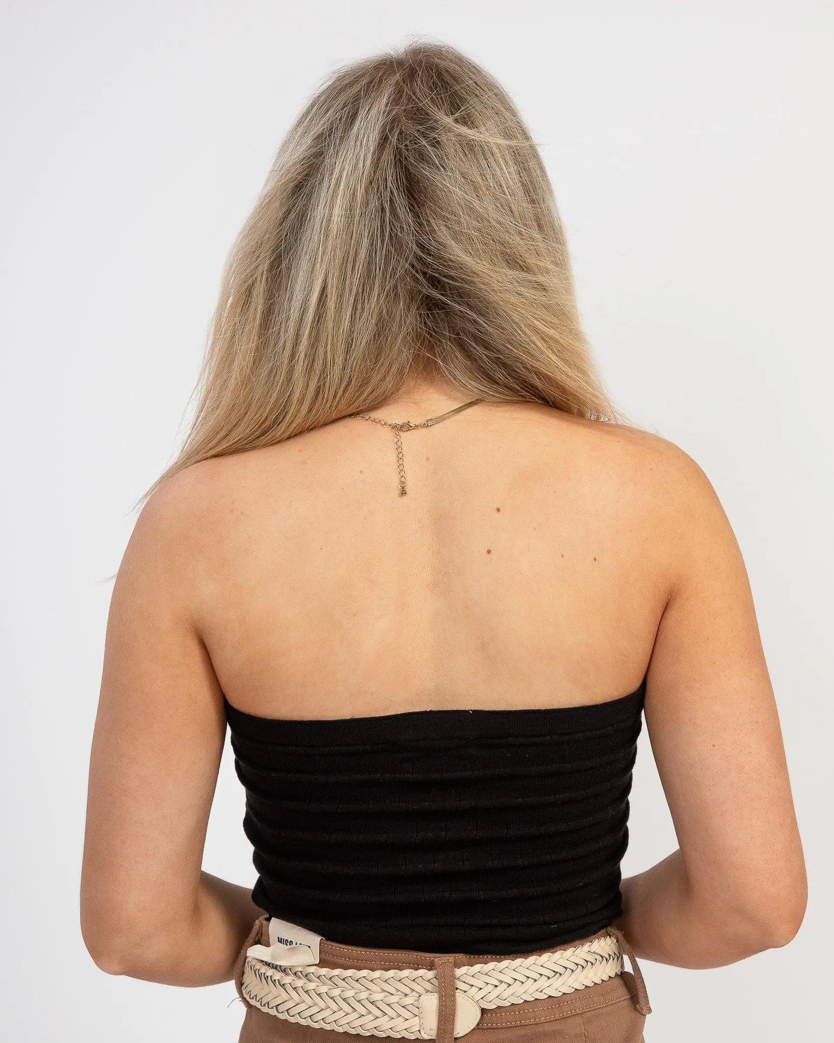 Mixed Signals Tube Top: Black