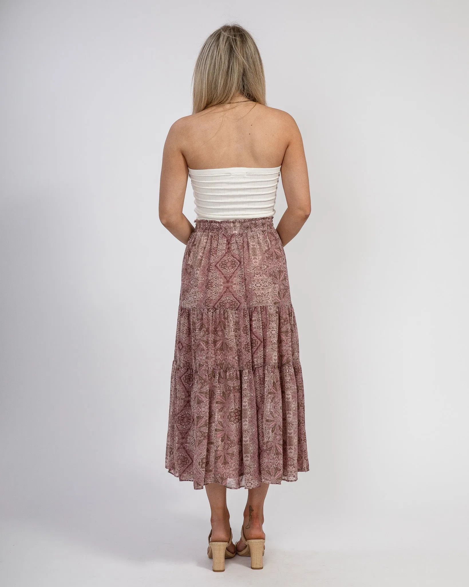 Mixed Signals Tube Top: White