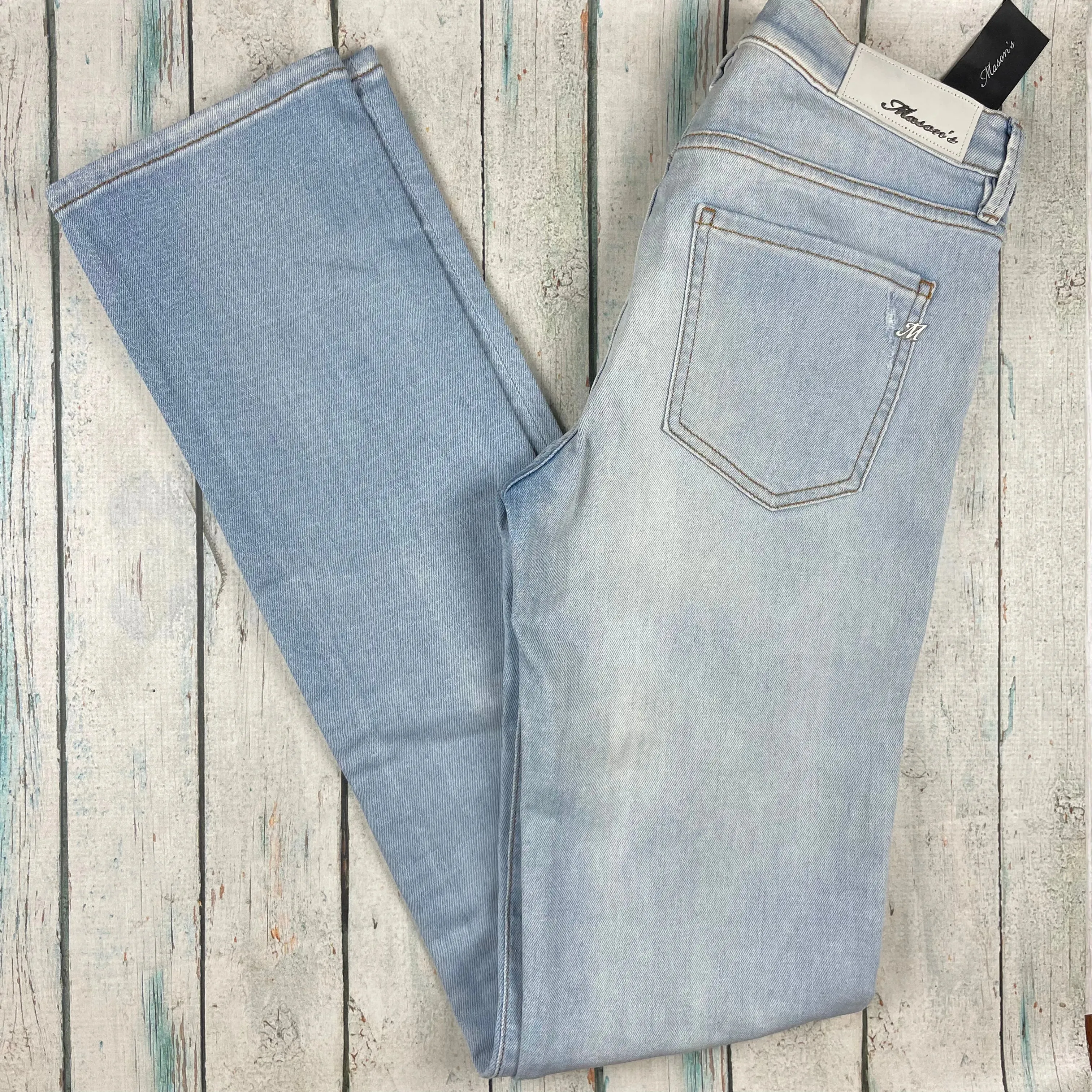 NWT - Masons - Stunning Italian Studded 'Delfina' Jeans  -Size 28