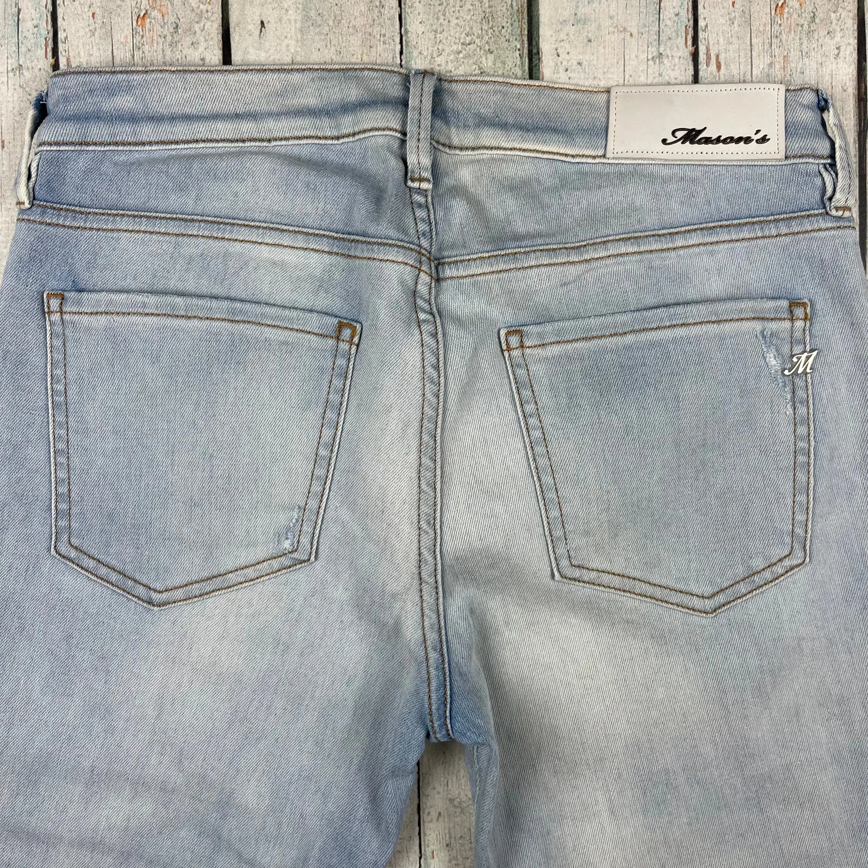 NWT - Masons - Stunning Italian Studded 'Delfina' Jeans  -Size 28