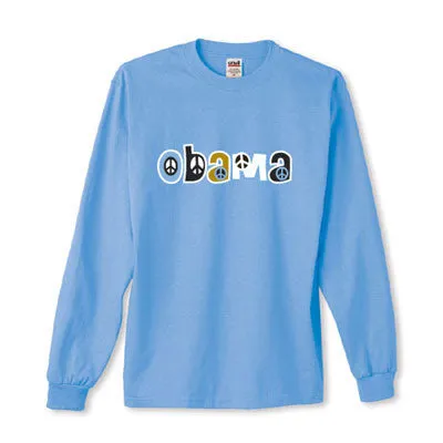 Obama Peace Sign Long Sleeve T-Shirt