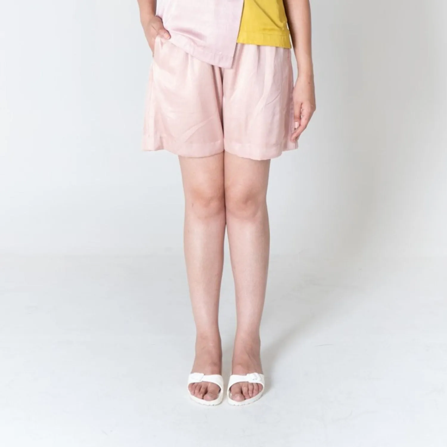 Pink Shorts for Women | Bemberg Modal | Minimalist chic | Hand-Crafted