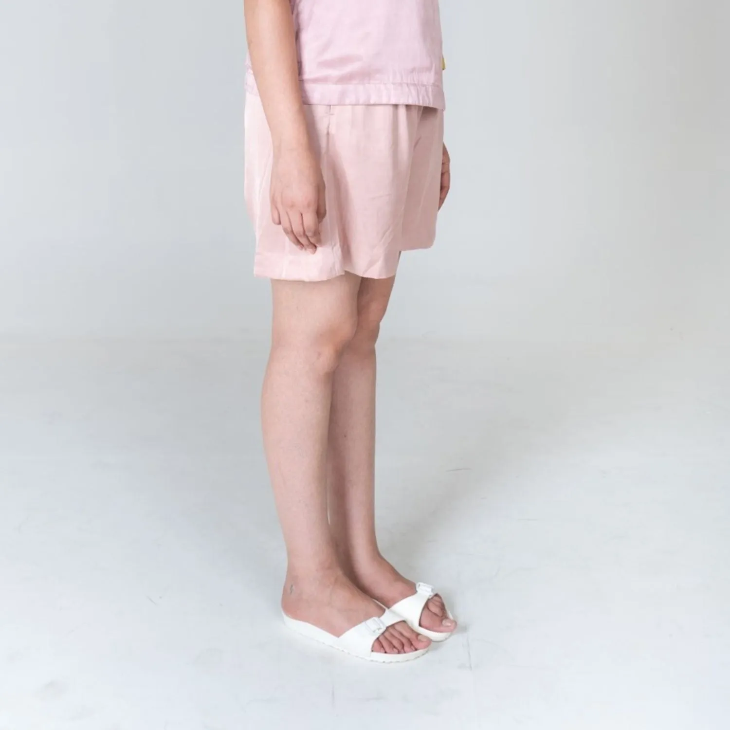 Pink Shorts for Women | Bemberg Modal | Minimalist chic | Hand-Crafted