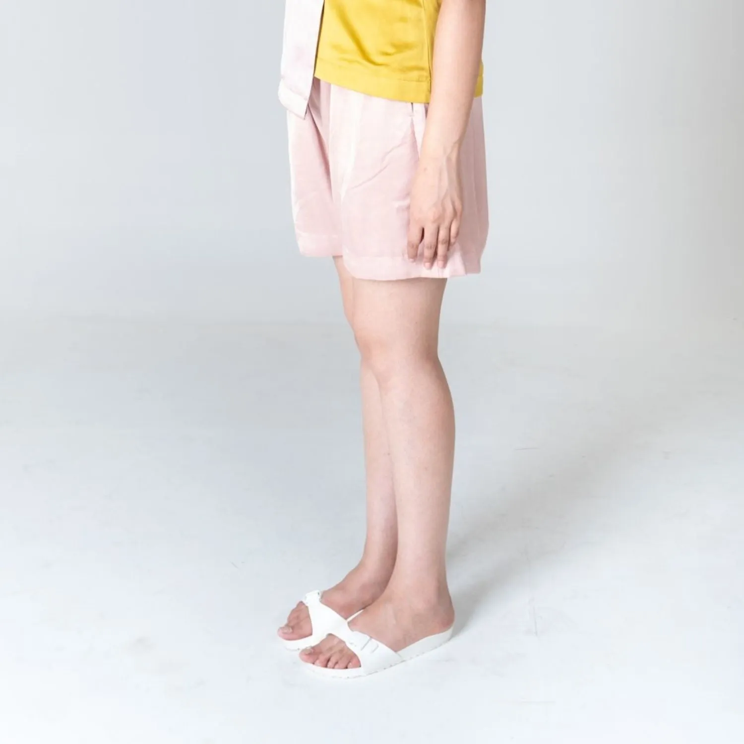 Pink Shorts for Women | Bemberg Modal | Minimalist chic | Hand-Crafted