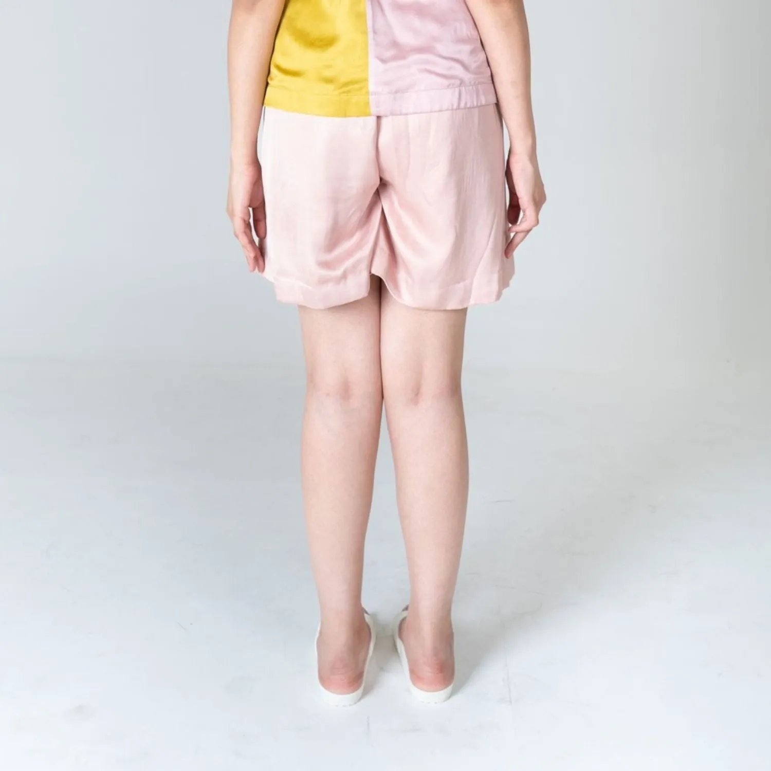 Pink Shorts for Women | Bemberg Modal | Minimalist chic | Hand-Crafted