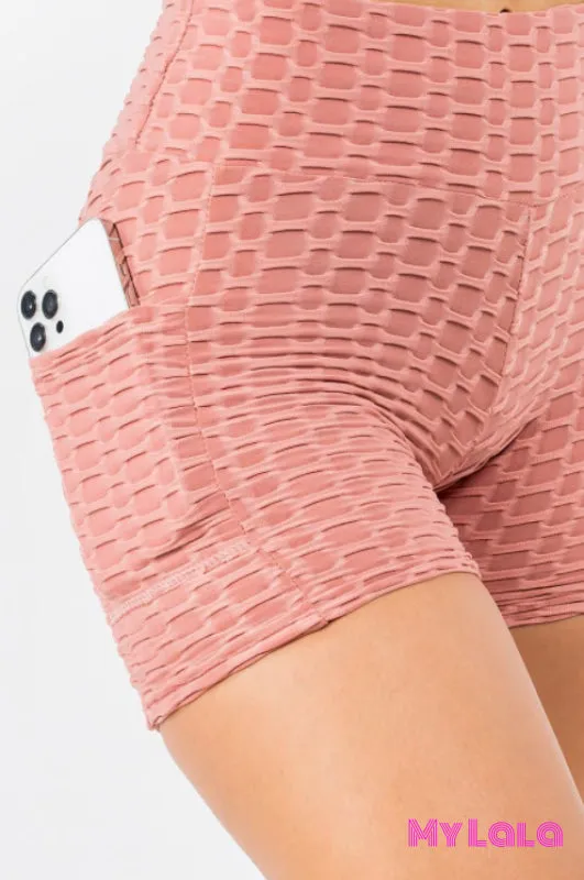 Pocket Booty Lift Shorts (Dusty Pink)