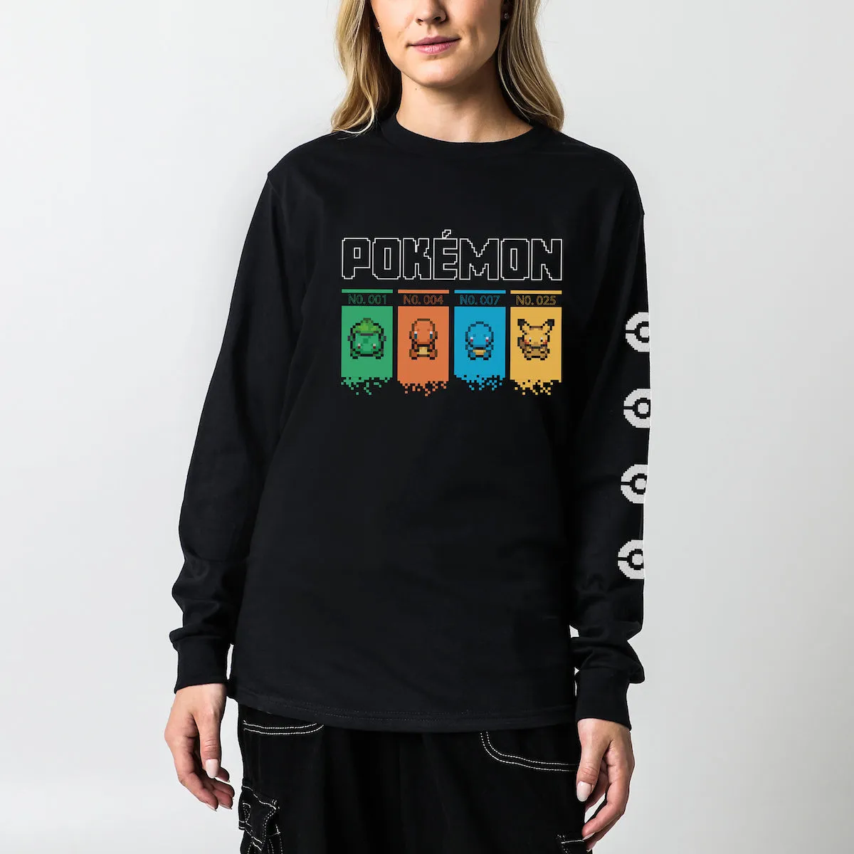 Starter Pokémon Black Long Sleeve