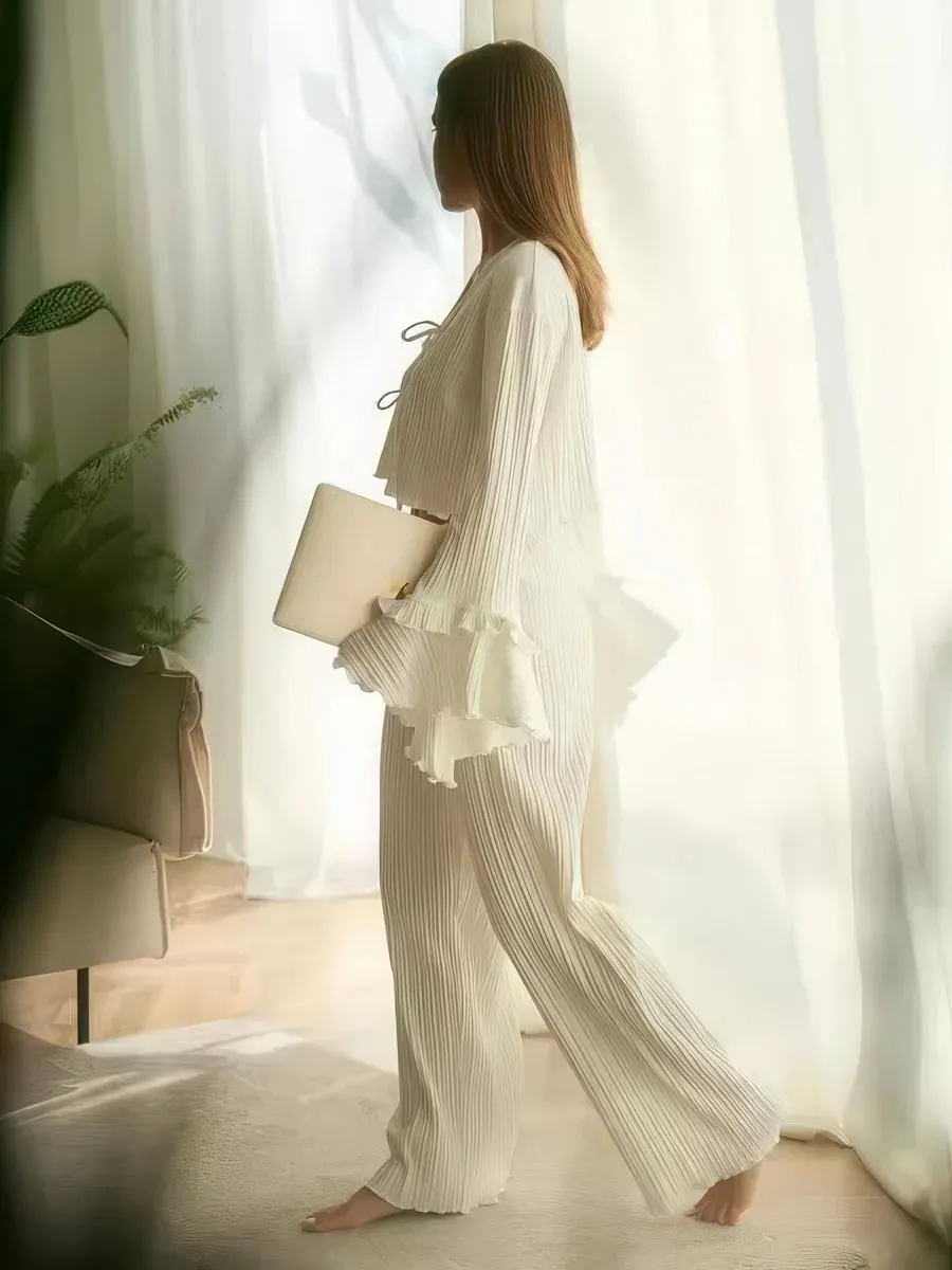 Versatile short two-piece suit loungewear